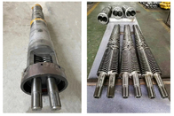 SPC máquina de extrusión de suelos de piezas de repuesto nitradas o bimetálicas barril y tornillo