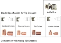 Dispositivo de corte manual de punta de vestidor de cuchilla para cortador de resistencia de soldadura de electrodos