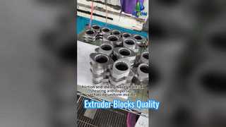 Bloques de amasado de piezas de extrusora