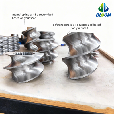 Calidad  Wear and Corrosion Resistant Twin Screw Extruder Parts with Customized Specifications and High Torque Capacity fábrica