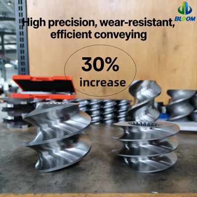 Calidad  Customized Wear and Corrosion Resistant Bimetallic Screw Segments for Twin Screw Extruder Parts with High Torque Capacity fábrica