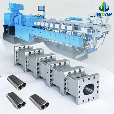 Calidad  Nickel Alloy Bimetallic Extruder Screws and Barrels with Wear Resistance and High-Temperature Tolerance for PP Pet PVC ABS Plastic Extruder fábrica