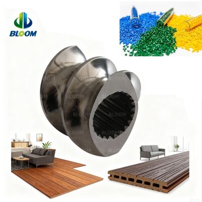 Calidad  ZSK Series W6Mo5Cr4V2 Twin Screw Elements for Co-rotating Twin Screw Extruders with Diameter Range 20 mm to 200 mm fábrica