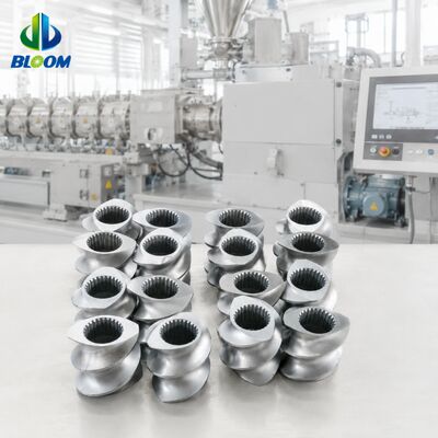 Calidad  Wear and Corrosion Resistant Twin Screw Extruder Screw Elements with CNC Precision Machining and HRC 58-62 Hardness fábrica