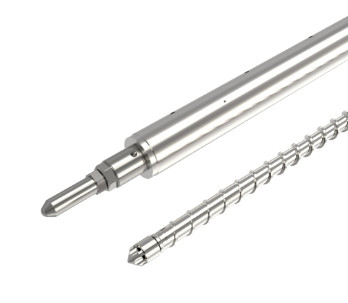 Tornillo bimetálico del cilindro de Toshiba Ec50xs Ec75xs I1.5 con la asamblea de la extremidad