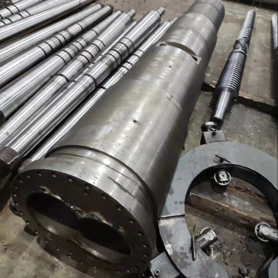 Tornillo bimetálico de Nitrided del barril gemelo cónico del tornillo para la máquina del extrusor
