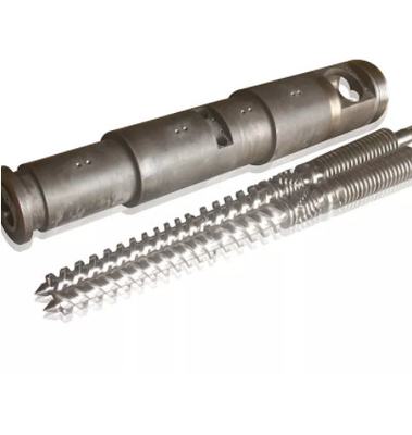 Tornillo bimetálico de Nitrided del barril gemelo cónico del tornillo para la máquina del extrusor