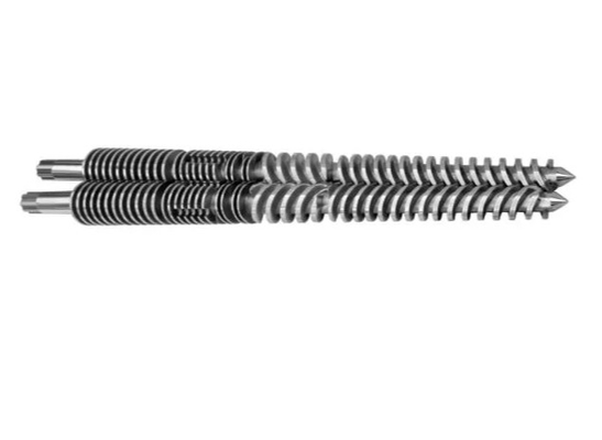 UPVC instalan tubos 65/132 barril gemelo cónico del tornillo con capa bimetálica