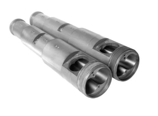 51/105 55/110 92/188 barril gemelo cónico bimetálico del tornillo para el proceso estadístico/el extrusor de Lvt