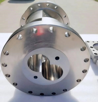 80/156 tornillo cónico bimetálico gemelo y piezas gemelas del extrusor de tornillo del barril