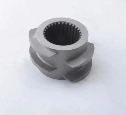 Barril doble de goma bimetálico del tornillo de los recambios del extrusor para el llenador plástico