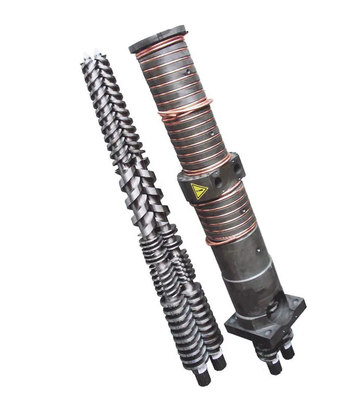 Barril de tornillo doble paralelo cónico PVC PP PS PC PE PET ABS PMMA GPPS