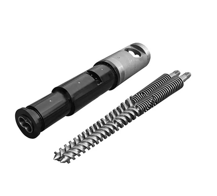 Barril cónico de doble tornillo para extrusora de tubería de PVC 80/156 65/132 55/110 50/105