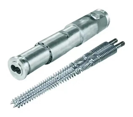 tornillo 38CrMoALA y barril dobles gemelos cónicos para el tornillo del extrusor del ABS del PVC de los PP