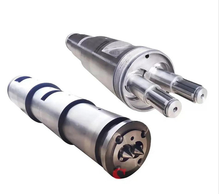 51 / 105 barril gemelo DOBLE cónico del tornillo de 65/132 80/156 PVC para el extrusor plástico