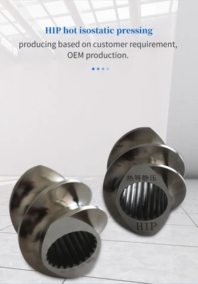 Tornillo bimetálico y barril del extrusor plástico gemelo para la protuberancia
