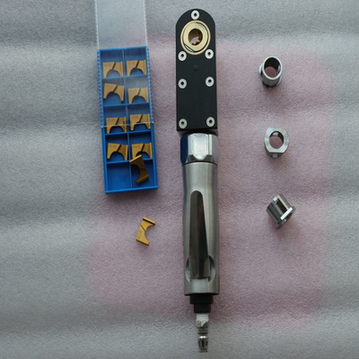 Aparador neumático de la extremidad del casquillo del electrodo con la cuchilla y el tenedor para la soldadura por puntos