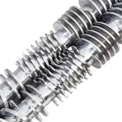 51/105 65/132 80/156 barril gemelo cónico bimetálico del tornillo para el extrusor del PVC