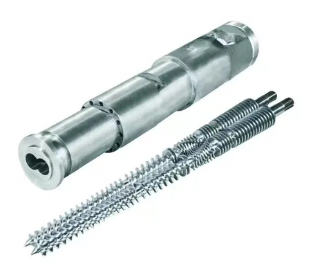 51/105 65/132 80/156 barril gemelo cónico bimetálico del tornillo para el extrusor del PVC
