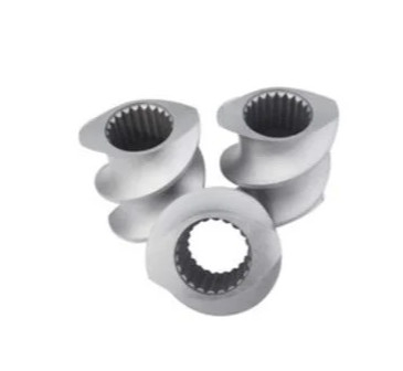 Componentes de tornillo de metal W6mo5cr4V2 Extrusor de tornillo gemelo Repuestos tornillo para plástico