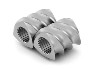 Componentes de tornillo de metal W6mo5cr4V2 Extrusor de tornillo gemelo Repuestos tornillo para plástico