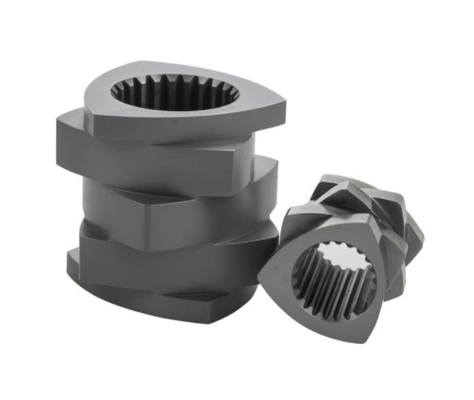 Elemento bimetálico del tornillo del extrusor para el extrusor plástico de madera para el extrusor de tornillo gemelo