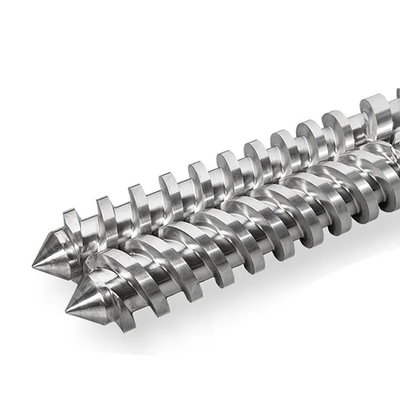 Barril doble del tornillo del extrusor del tubo del PVC UPVC de alto rendimiento para las piezas de maquinaria del Pvc
