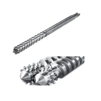 Tornillo y barril gemelos paralelos bimetálicos para el extrusor plástico