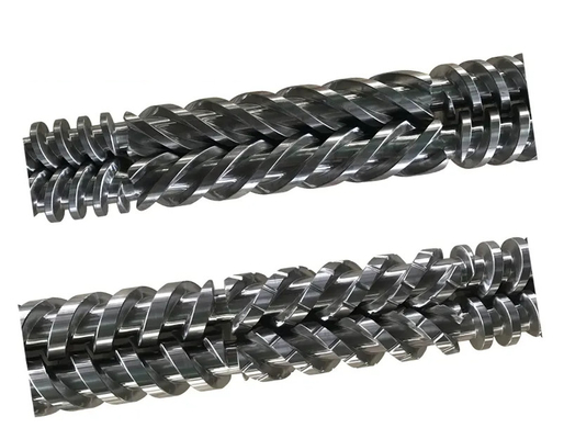 Barril gemelo paralelo del tornillo de MIKROSAN MCV55 MCV67 MCV110 para el perfil WPC del tubo del PVC
