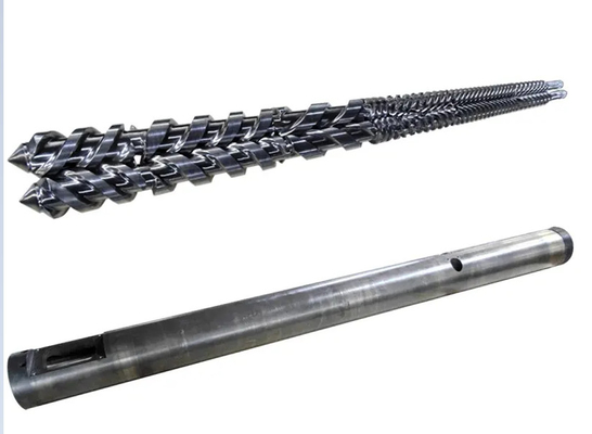 Barril gemelo paralelo del tornillo de MIKROSAN MCV55 MCV67 MCV110 para el perfil WPC del tubo del PVC