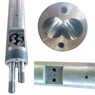 Barril gemelo paralelo Mikrosan MCV55 MCV67 MCV68 MCV110 MCV135 del tornillo del PVC