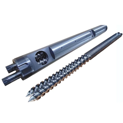 Barril gemelo paralelo Mikrosan MCV55 MCV67 MCV68 MCV110 MCV135 del tornillo del PVC