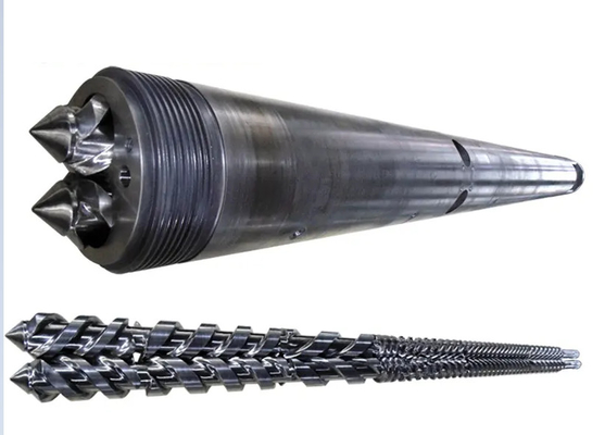 Barril de tornillo paralelo bimetal o nitrado para la máquina de extrusión de tornillo para la máquina de plástico
