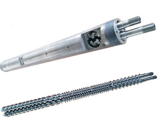 Barril de tornillo paralelo bimetal o nitrado para la máquina de extrusión de tornillo para la máquina de plástico