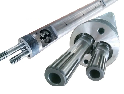 Barril de tornillo paralelo bimetal o nitrado para la máquina de extrusión de tornillo para la máquina de plástico