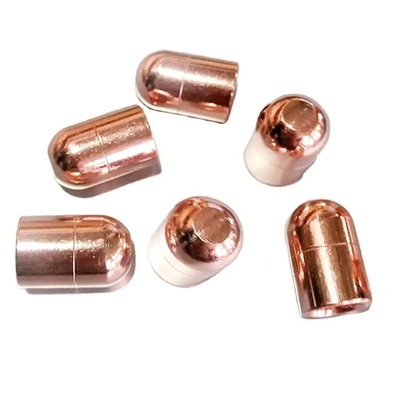 Los electrodos de cobre de la soldadura de resistencia capsulan las extremidades para los materiales consumibles del arma de la soldadura por puntos