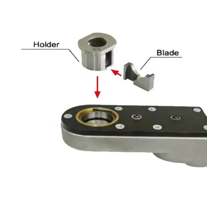 Dispositivo de punta de electrodo de soldadura puntual con cortador y soporte Dispositivo de punta de electrodo neumático manual / de mano