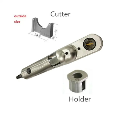 Dispositivo de punta de electrodo de soldadura puntual con cortador y soporte Dispositivo de punta de electrodo neumático manual / de mano