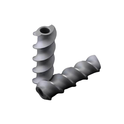 Elementos de tornillo bimetálicos resistentes al desgaste y barril para extrusora de plástico de fluoroplástico masterbatch