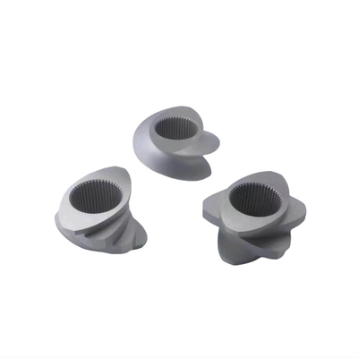 Elementos de tornillo bimetálicos resistentes al desgaste y barril para extrusora de plástico de fluoroplástico masterbatch
