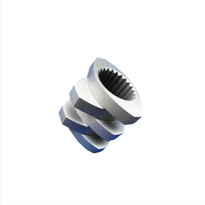 Elementos de tornillo bimetálicos resistentes al desgaste y barril para extrusora de plástico de fluoroplástico masterbatch