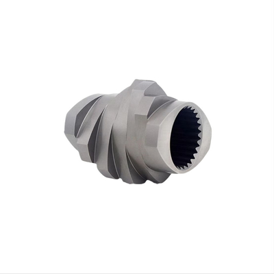 Elementos de tornillo bimetálicos resistentes al desgaste y barril para extrusora de plástico de fluoroplástico masterbatch