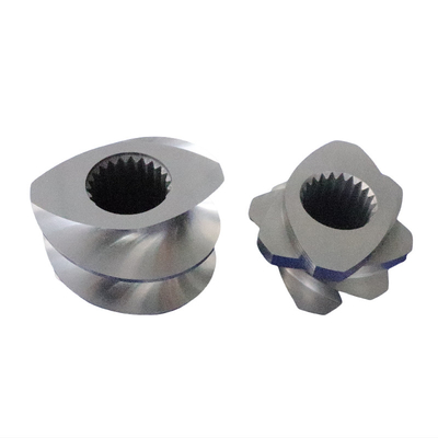 Elementos de tornillo bimetales resistentes a la corrosión y cañón para extrusora de plástico de fluorocobalto masterbatch