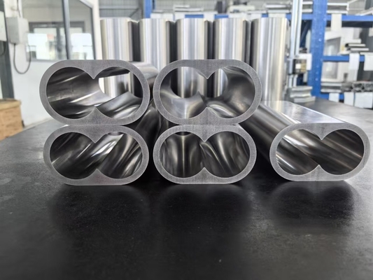 Revestimiento de barril de tornillo bimetálico resistente al desgaste para la máquina de moldeo por inyección Extrusor de plástico