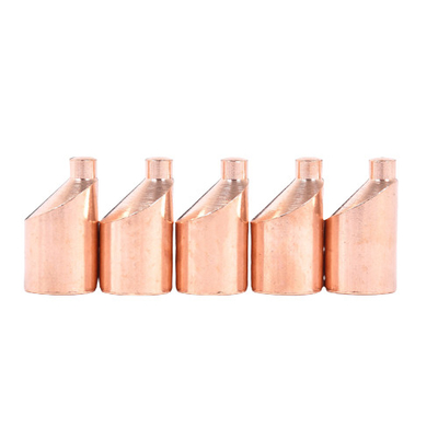 Los electrodos de cobre de la soldadura de resistencia capsulan las extremidades para los materiales consumibles del arma de la soldadura por puntos