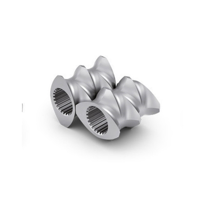 Barril de tornillo resistente al desgaste y revestimiento Elementos de extrusora de tornillo doble de plástico