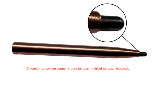 electrodos de tungsteno incorporados personalizados para la industria de soldadura puntual