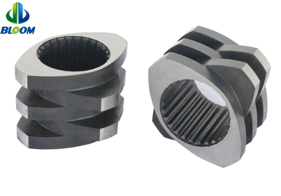 Barril bimetálico de alto rendimiento y elementos de tornillo gemelo combinación perfecta para la extrusión