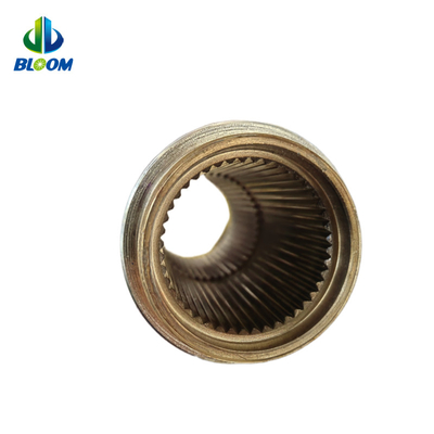 Accesorios de extrusores de plástico personalizados Spline conectado con caja de engranajes y ejes de tornillo