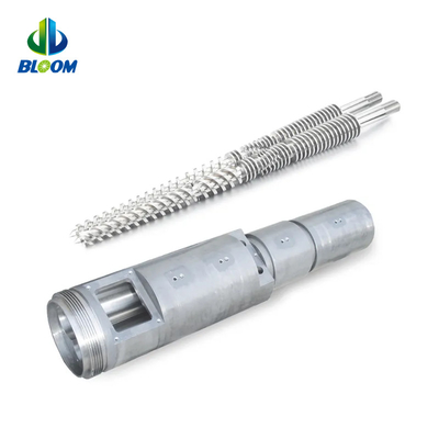 Perfeccionado con alta eficiencia de doble tornillo cónico y barril para PVC WPC